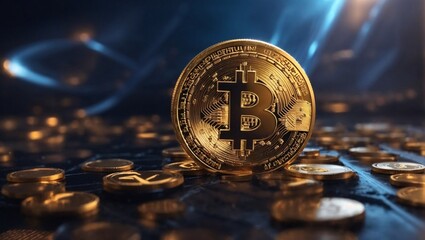 Cryptocurrency - bitcoin coins