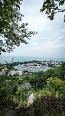 Obraz premium Vertical shot of a beautiful lake near the forest