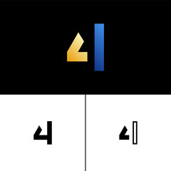Number set alphabet tech font