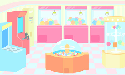 ゲームセンターのイラスト