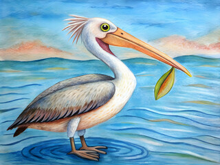Fototapeta premium pelican pick