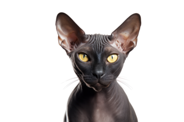 black pug dog Wearing a Halloween costume.Isolated on transparent background.