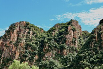 Fototapeta na wymiar Beautiful landscape of rocky mountains