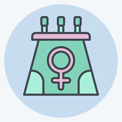 Icon Speech. related to Woman Day symbol. color mate style. simple design illustration