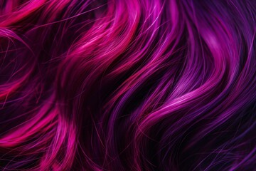 A sensual whirl of magenta hair, the image captures the lively essence of modern hair coloring, ideal for style-forward projects.