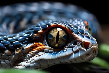 A-striking-closeup-of-a-vipers-eye