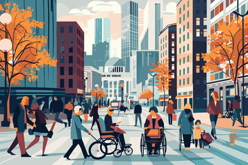 Inclusive smart cities for all ages: Multi-generational spaces, accessible mobility, and community support networks