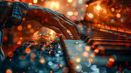 Independent Jazz Musicians Playing Solo Instruments  Digital Art Wallpaper Background Backdrop