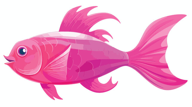 A large shiny pink fish. Scleropages Jardini. .. 2d