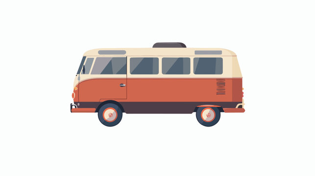 The bus icon. Travel symbol. Flat illustration flat