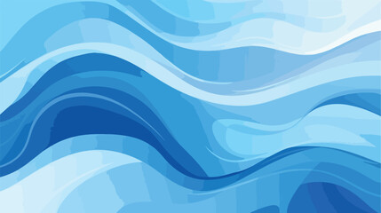 Abstract Blue Fractal Background .. 2d flat cartoon