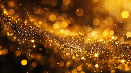 golden glitter texture Colorfull Blurred abstract background for birthday, anniversary, wedding,