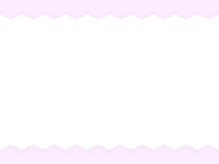 4:3 ハートレースなシンプルフレーム♪PNG