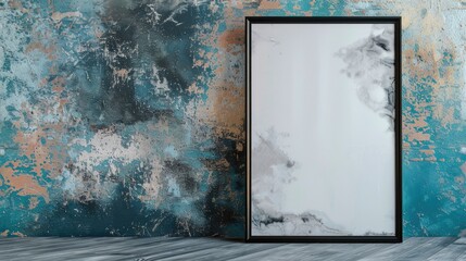 "Blank White Paper in Vertical Frame: Monet Inspired"