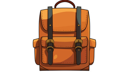 Backpack vector icon.Cartoon vector icon isolated o