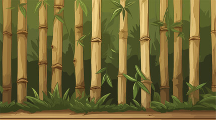 Fototapeta na wymiar Bamboo fence background is not delicate. made from