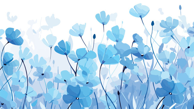 Beautiful flower background of blue gypsophila flow