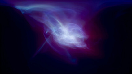 Purple energy magic waves and lines of liquid plasma smoke particles futuristic . Abstract background