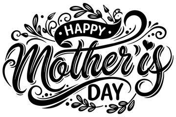 happy mother's day t-shirt design vector illustration