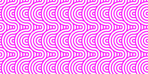 Overlapping Pattern Minimal diamond geometric waves spiral abstract circle wave line. pink seamless tile stripe geometric create retro square line backdrop pattern background.