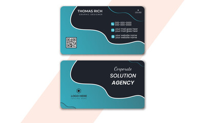 I will design a minimal modern business card design  for your business.