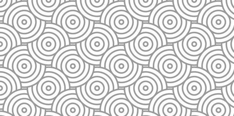 Fototapeta na wymiar Overlapping Pattern Minimal diamond geometric waves spiral and abstract circle wave line. gray seamless tile stripe geometric create retro square line backdrop pattern background.