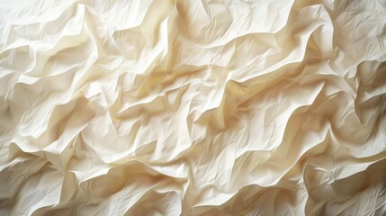 Close up view of a white fabric, perfect for backgrounds or textures