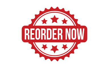 Reorder Now rubber grunge stamp seal vector