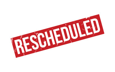 Fototapeta premium Rescheduled Rubber Stamp Seal Vector