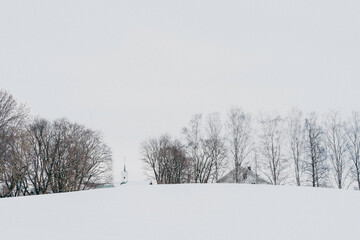 winter landscape of the countryside