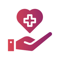healthcare flat gradient icon