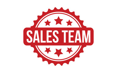 Sales Team rubber grunge stamp seal vector