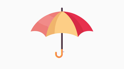 Umbrella icon vector isolated color editable flat vector