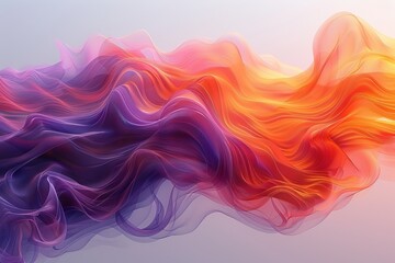 An artistic interpretation of vibrant, flowing fabric waves in a surreal display representing fluidity and grace - obrazy, fototapety, plakaty