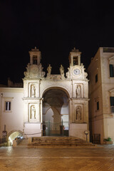 Facade of church in the historic part of the city, Matera, Italy - 784391459