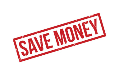 Red Save Money Rubber Stamp Seal Vector