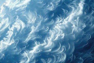 Detailed view of a sky filled with clouds. Suitable for weather-related projects