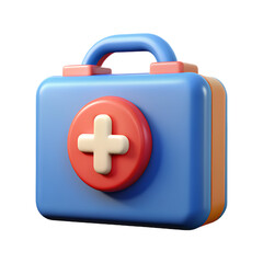 Fototapeta premium doctor bag icon isolated 3d render illustration
