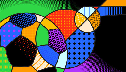Football or soccer abstract background. The sport concept