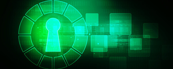 2d illustration technology cyber security