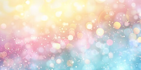 Obraz premium Soft pastel background with shimmering bokeh lights