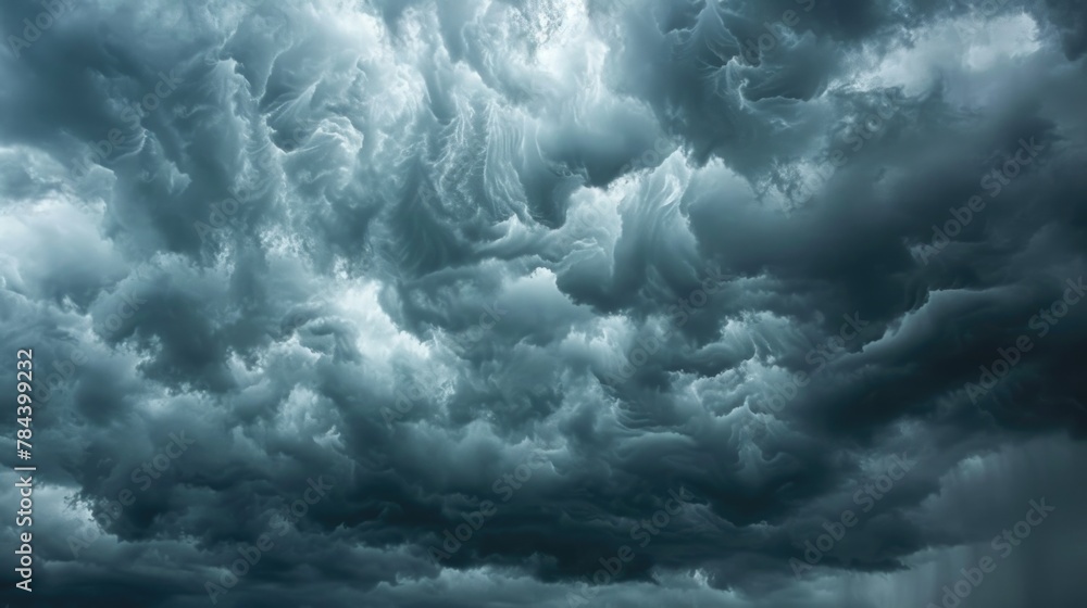 Poster a large cloud filled with lots of dark clouds. suitable for weather and climate concepts