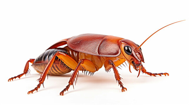 cockroach isolated on white background  high definition(hd) photographic creative image