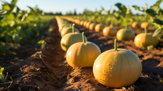 pumpkin on the field  high definition(hd) photographic creative image