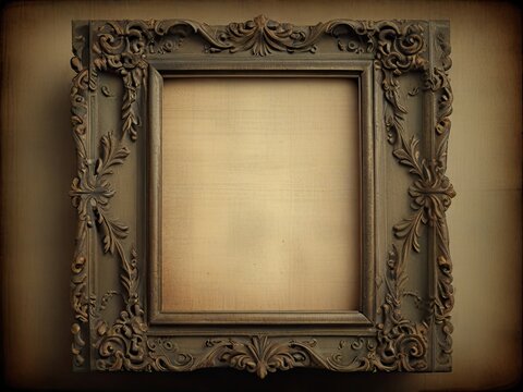 vintage shabby image of an ornate frame