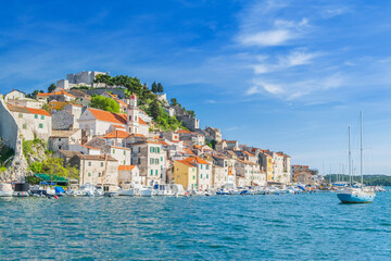 City of Sibenik on Adriatic sea, Dalmatia, Croatia