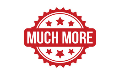 Much More rubber grunge stamp seal vector