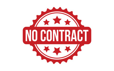 No Contract rubber grunge stamp seal vector