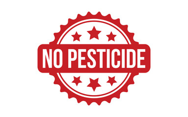 No Pesticide rubber grunge stamp seal vector