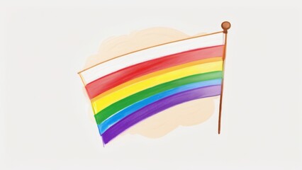 Fototapeta premium Happy Pride Month Poster Design